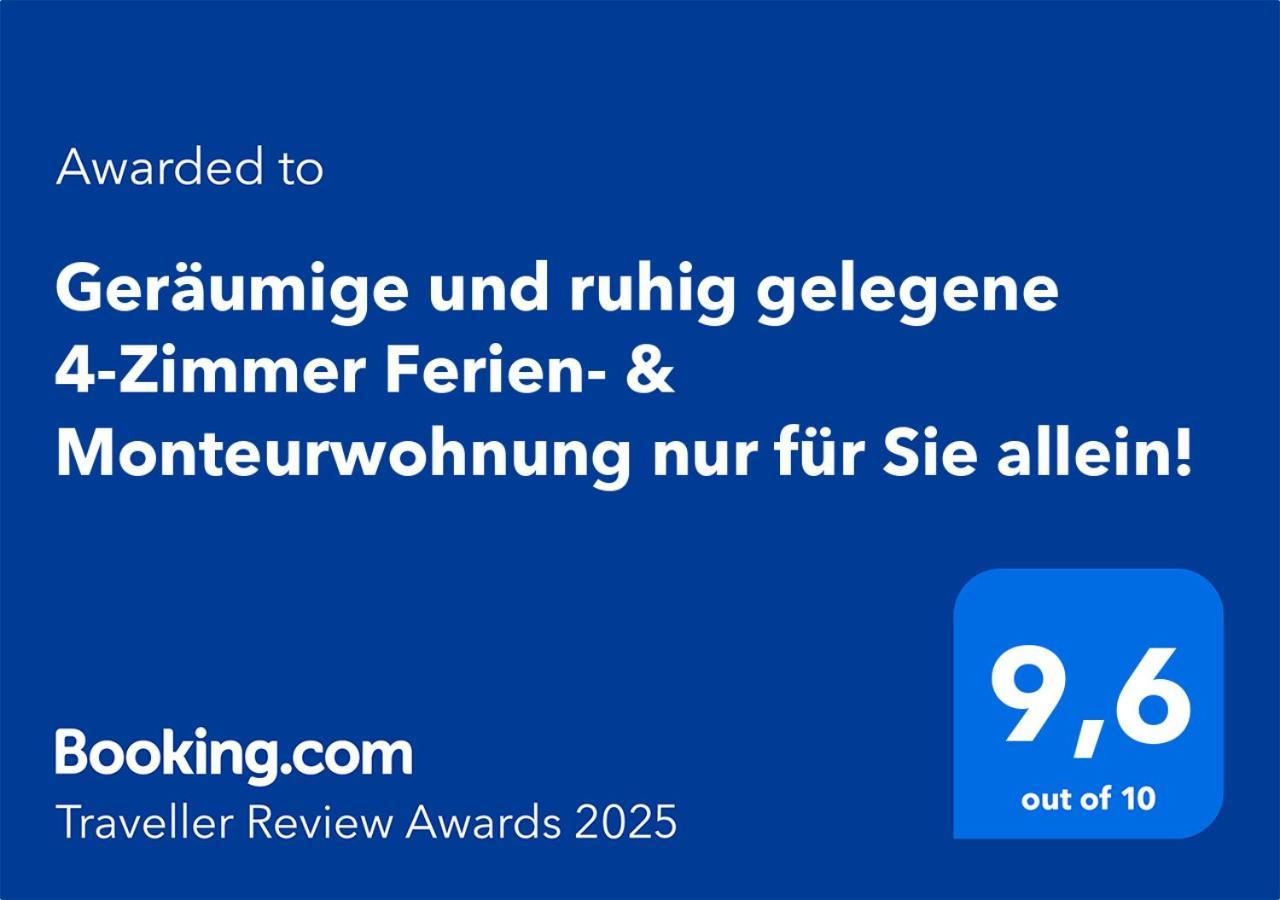 4 Zimmer Geraeumige Und Ruhig Gelegene Ferien- Und Monteurwohnung Nur Fuer Sie Allein Aujvari Vermietungen Spiegelberg 외부 사진